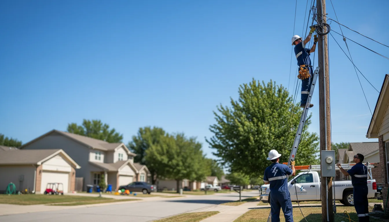 Residential electrician providing installation services in Garland, NC